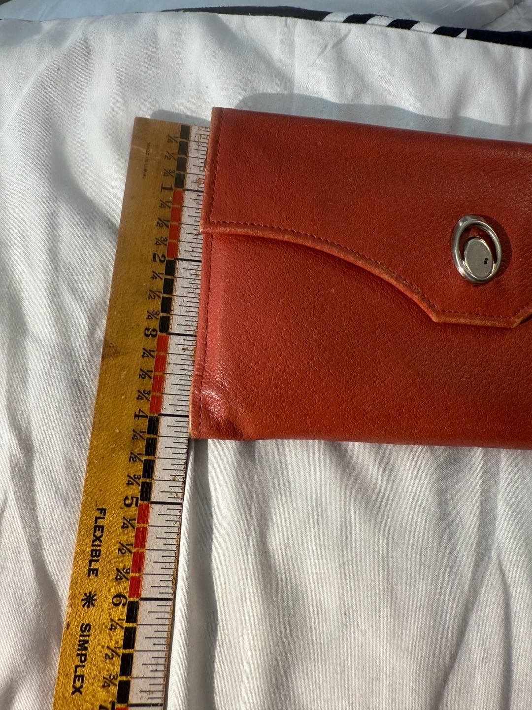 Red Leather Wallet Clutch 15