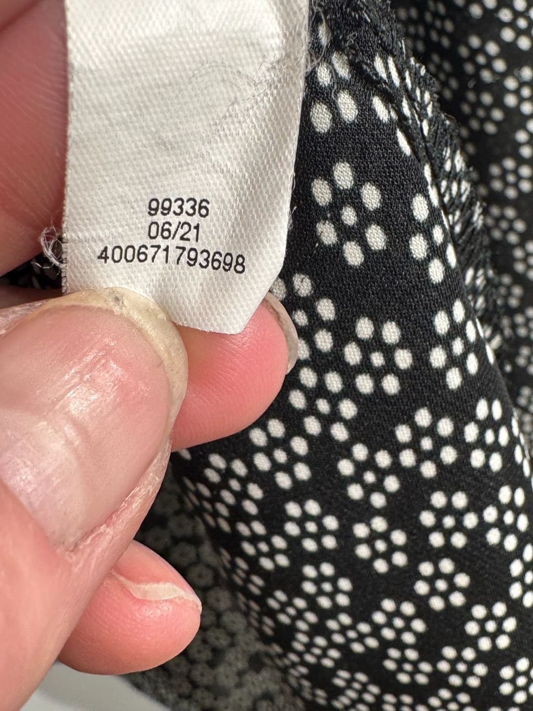 Black and White Floral Short Sleeve Blouse 10