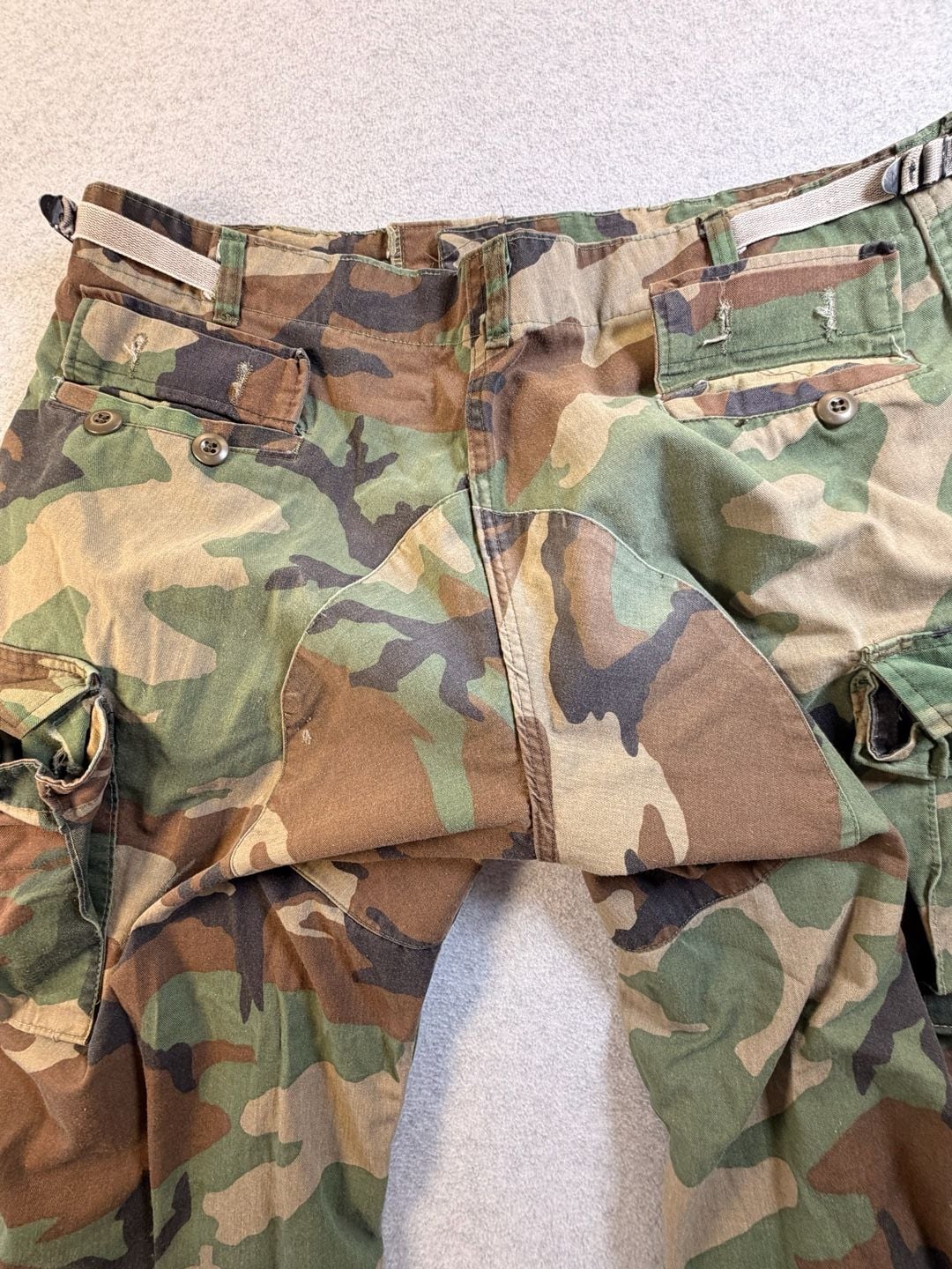 US Military Cargo Pants Woodland Camouflage Size 34x31 11