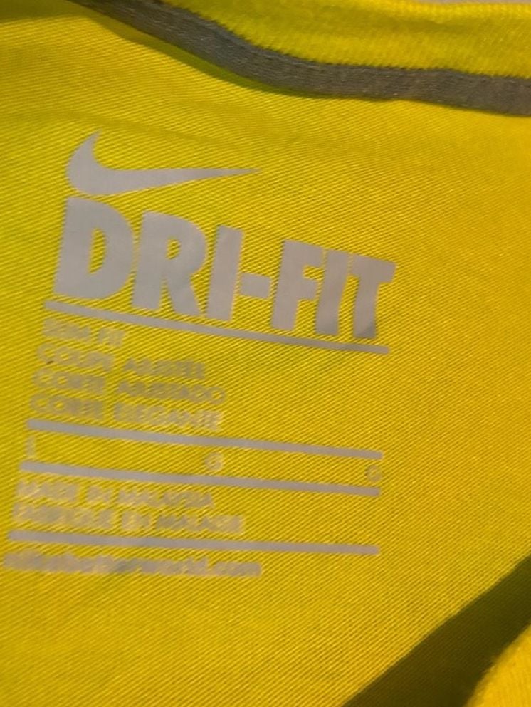 Nike Dri-FIT Long Sleeve Shirt Size L Neon Yellow 7