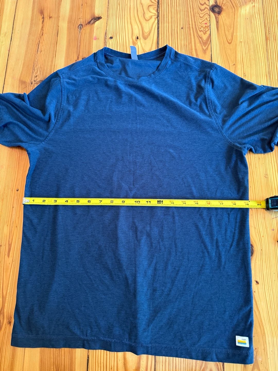Vuori Long Sleeve T-Shirt Size M Blue Heathered Crewneck Athletic 6
