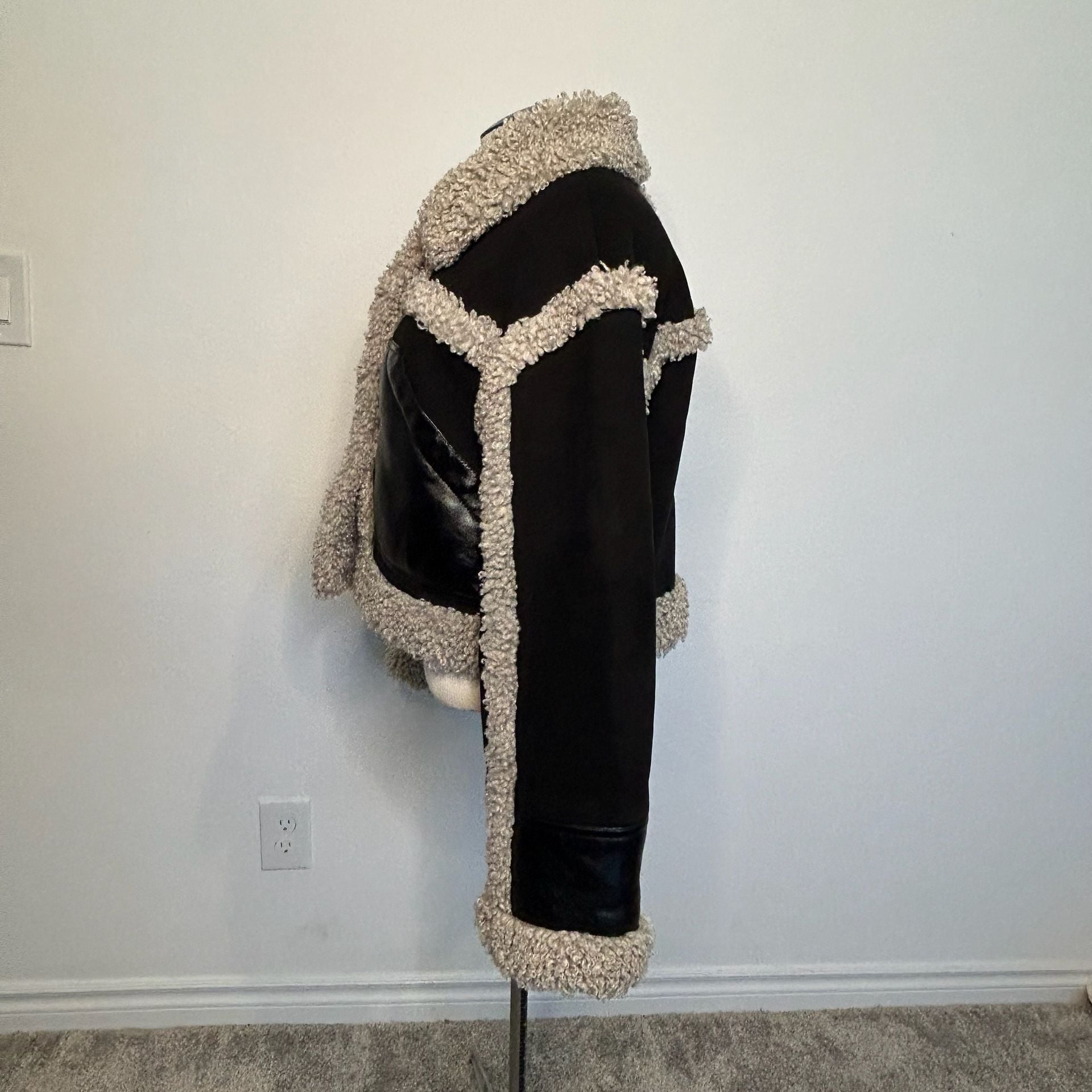STAND STUDIO Faux Fur Jacket - Black Jackets, Clothing ... 4