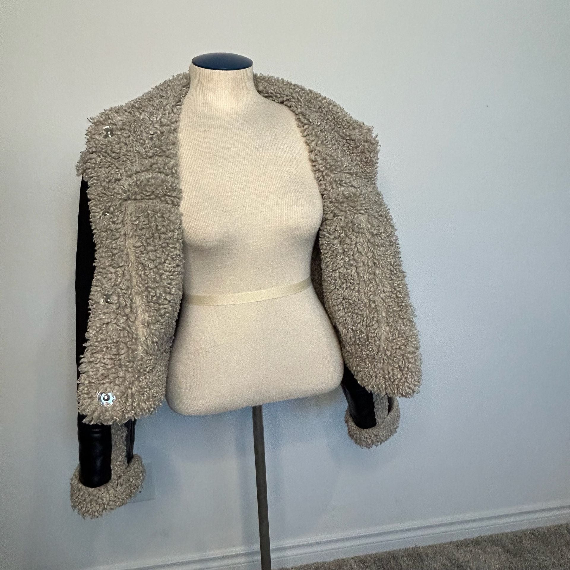 STAND STUDIO Faux Fur Jacket - Black Jackets, Clothing ... 5