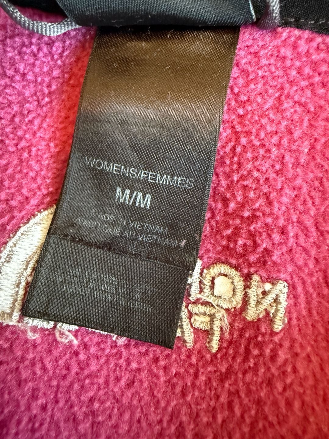 The North Face Fleece Jacket Size M Pink Black Full Zip 6