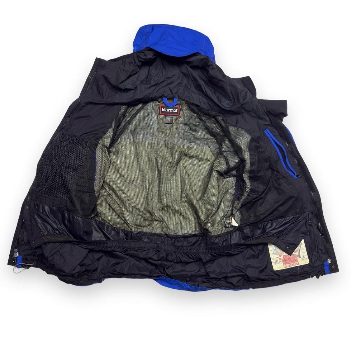 Marmot Gore-Tex Jacket Size M Blue Black Hooded 3