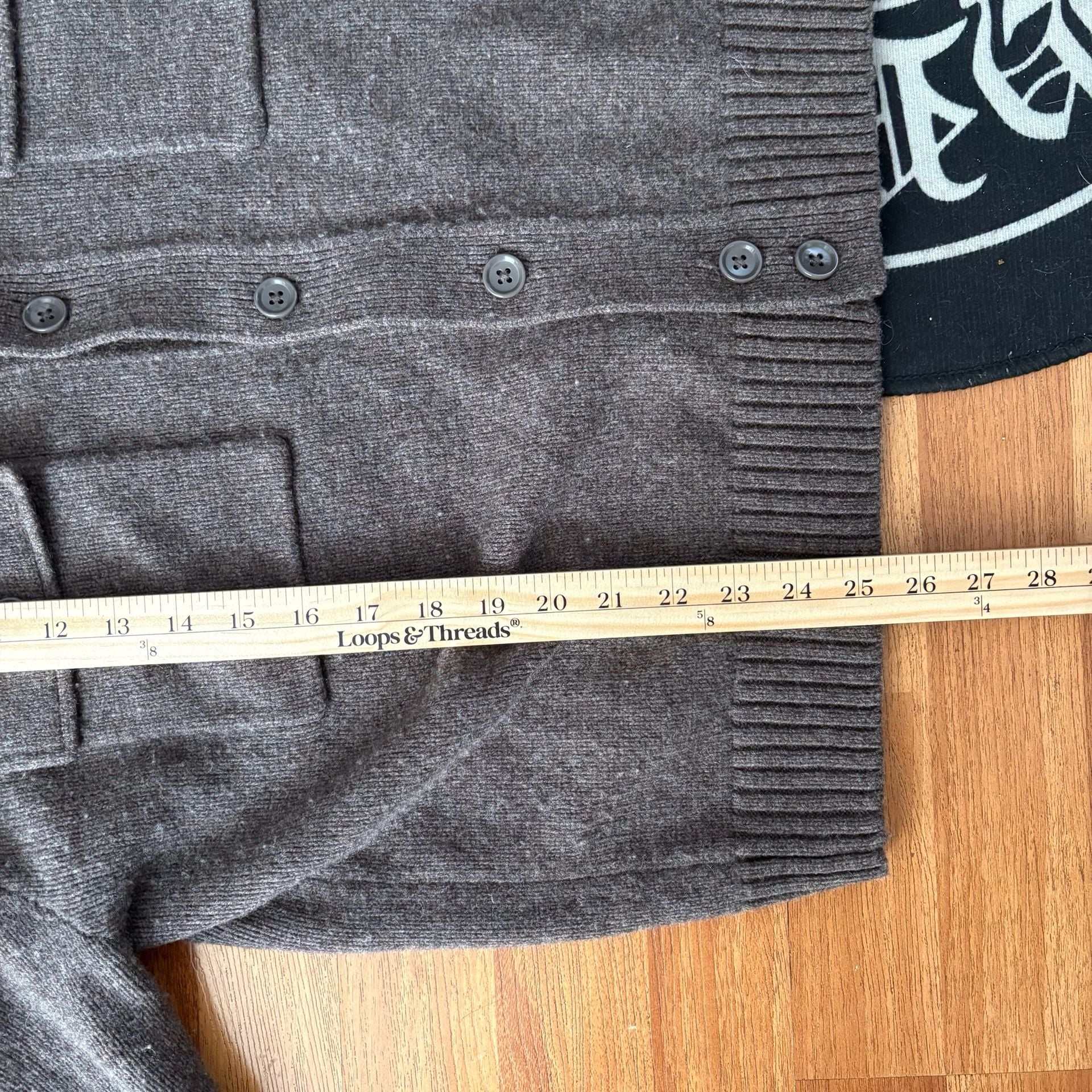 Uniqlo U Wool Cardigan Jacket Size M Brown 8