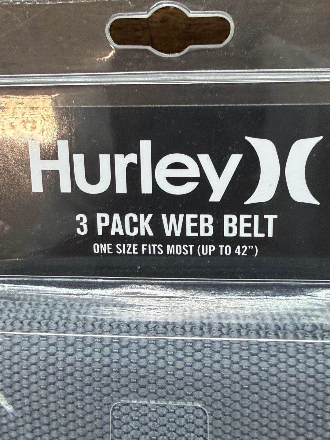 Hurley 3 Pack Web Belt O/S Bright Crimson 2