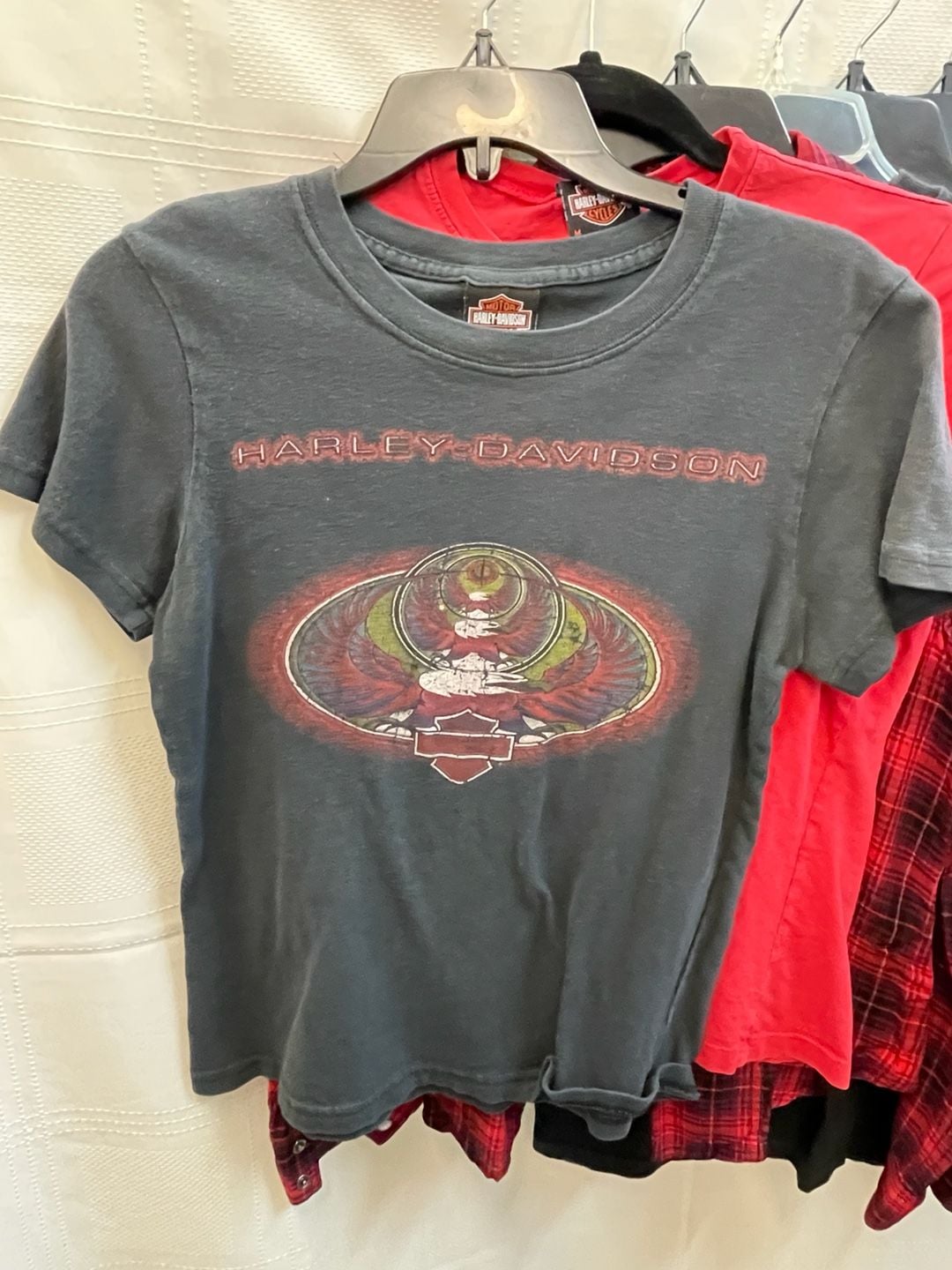 Vintage Women’s Baby Tee Y2K Harley Davidson Graphic T-Shirt Size M Medium 8-10 7