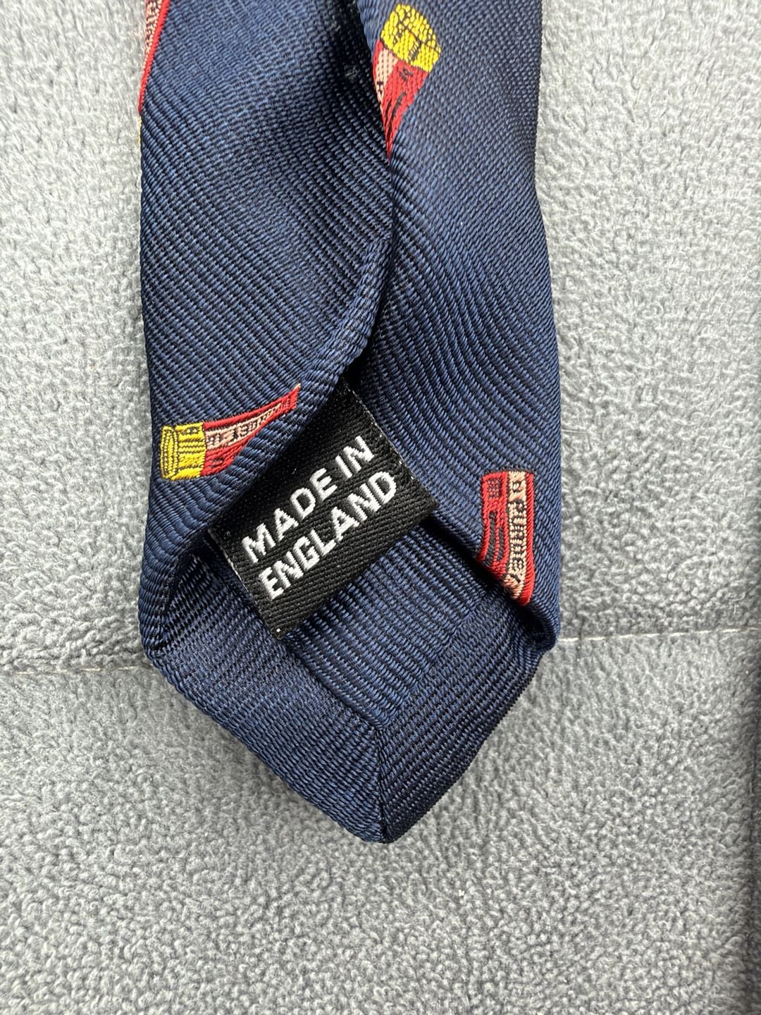 Purdey London 1814 Tumbling Cartridges Silk Tie Navy New With Tags 4