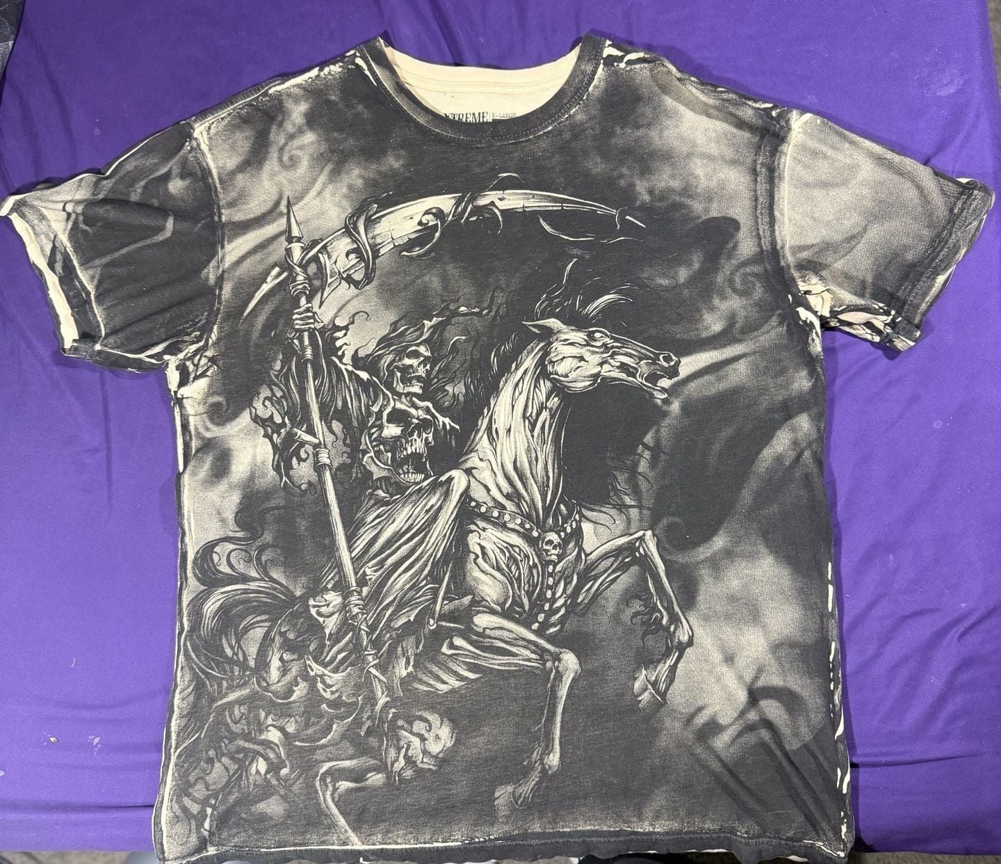 Xtreme Couture T-Shirt X-Large Grim Reaper Horse Graphic 2