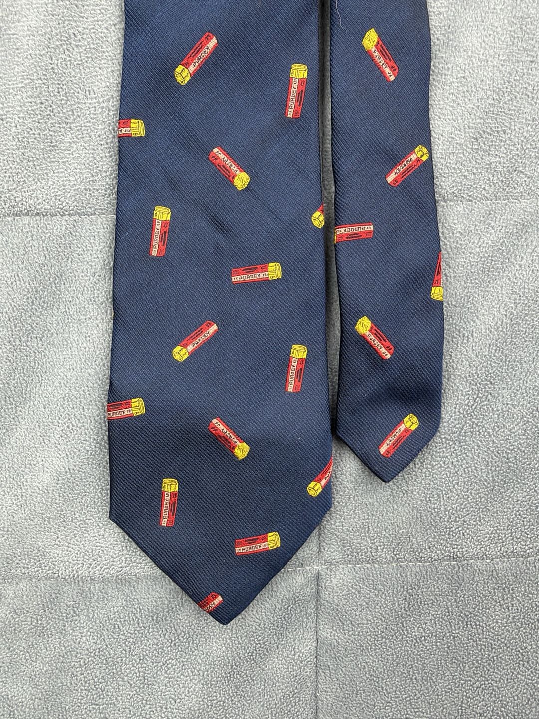 Purdey London 1814 Tumbling Cartridges Silk Tie Navy New With Tags 6