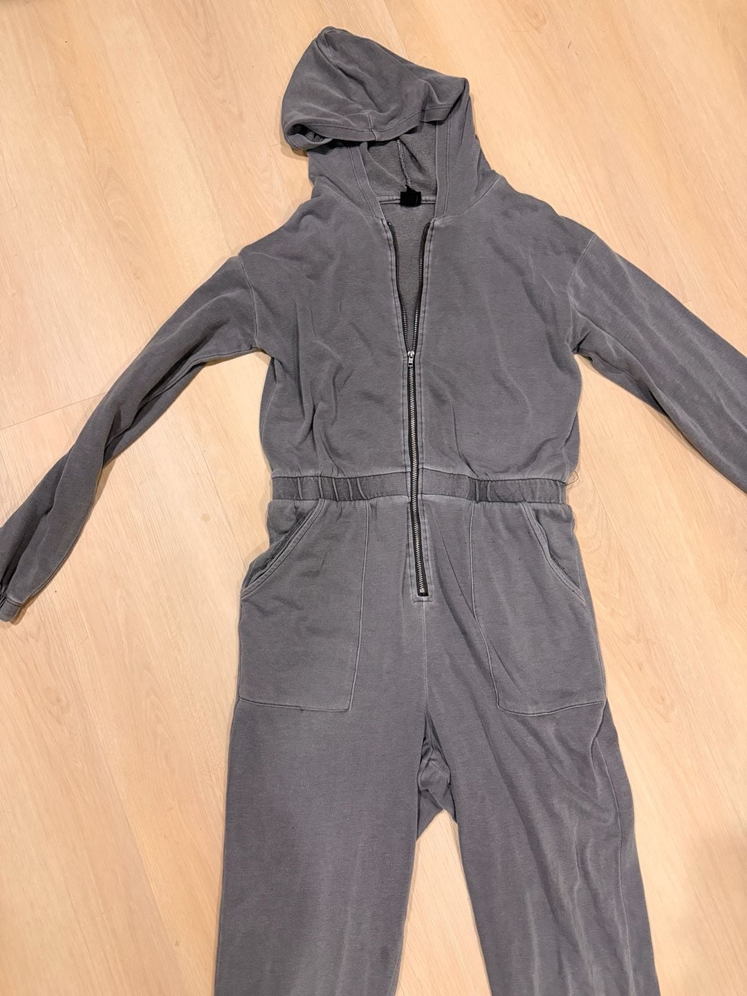 Art Class Hooded Jumpsuit Size XXL (18) Gray Zip Front 3