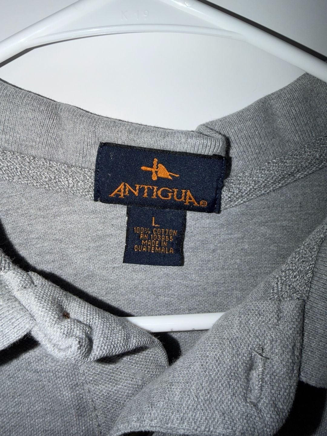 Vintage Antigua Sacramento Kings Polo Shirt Size L Gray Cotton 4