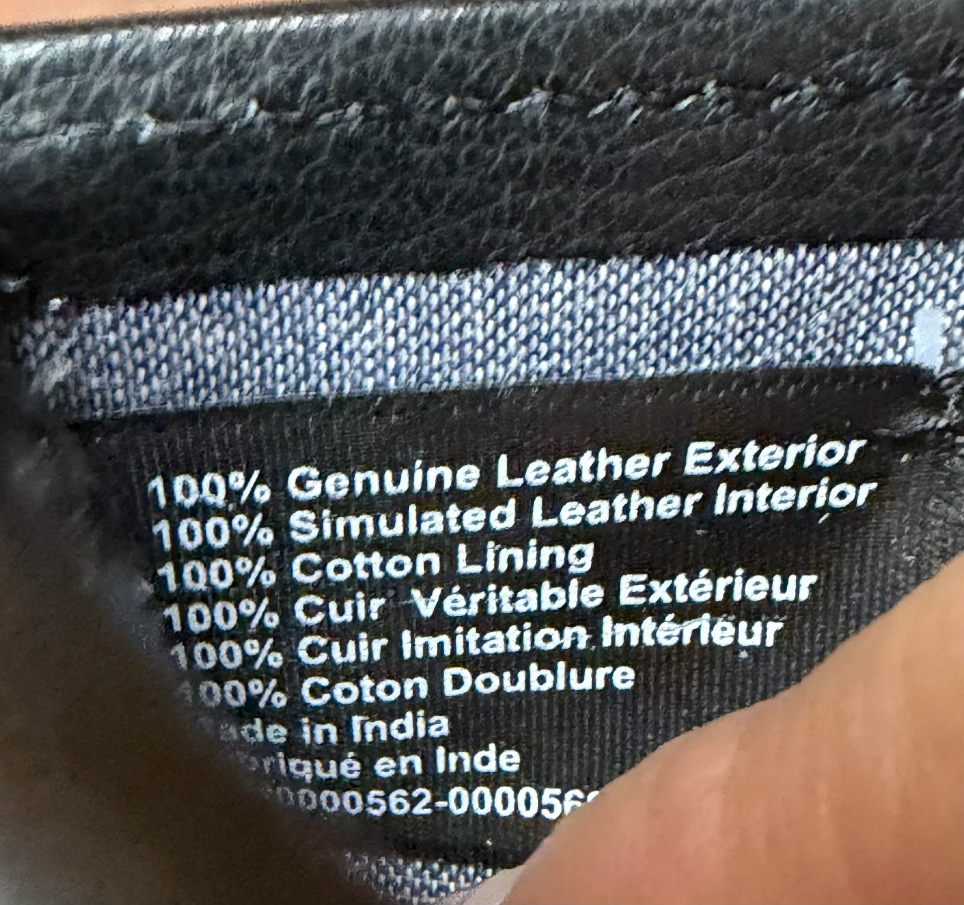 True Religion Black Leather Wallet With Red Stitching In Box 5