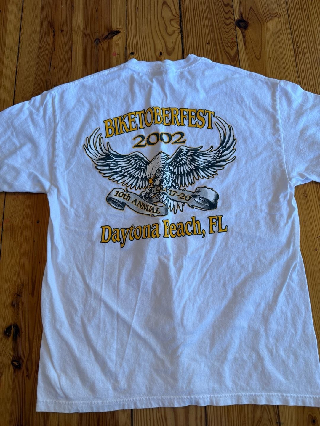 Ryder Sports Daytona Biketoberfest 2002 T-Shirt White Vintage 4