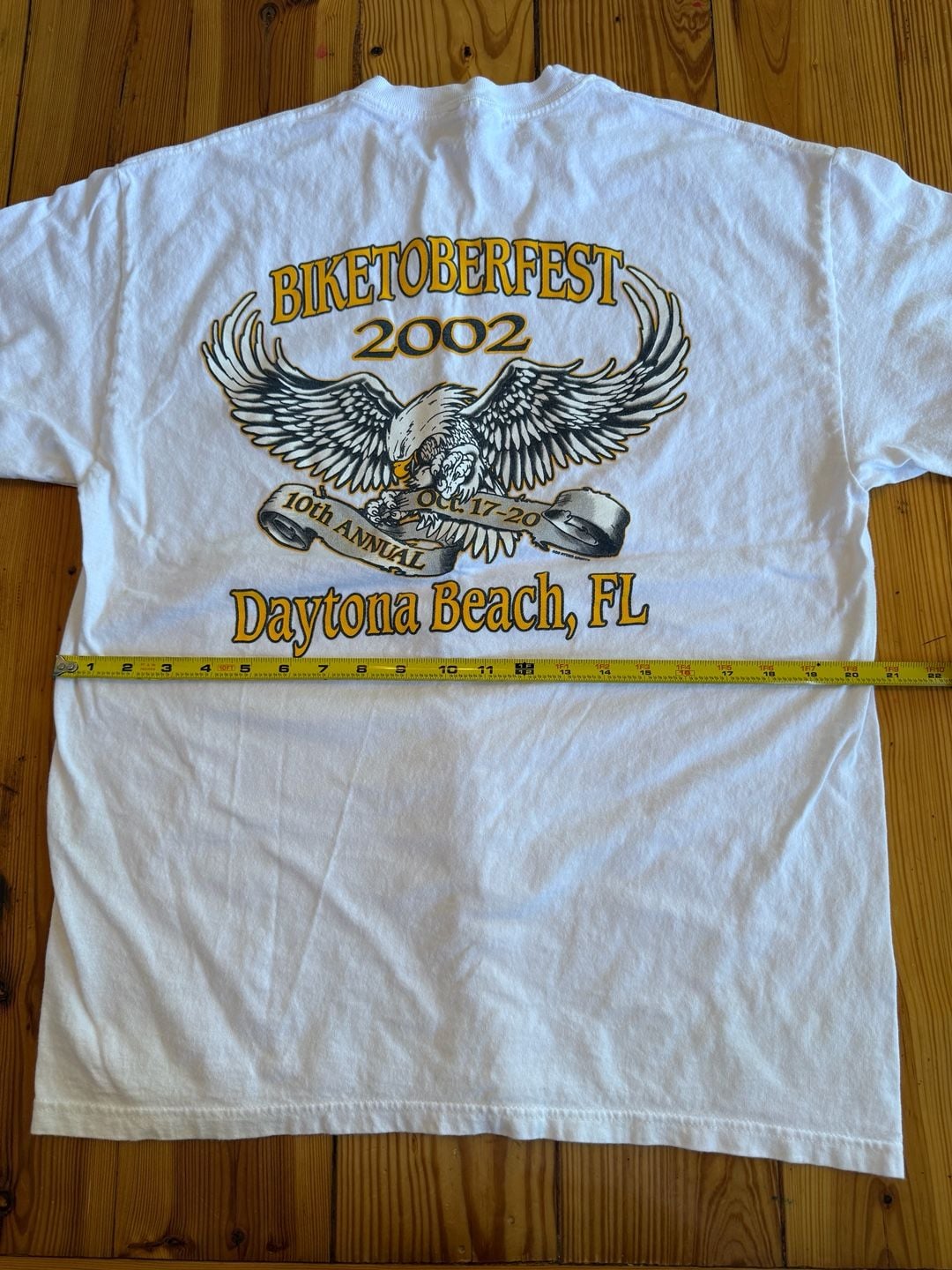 Ryder Sports Daytona Biketoberfest 2002 T-Shirt White Vintage 6