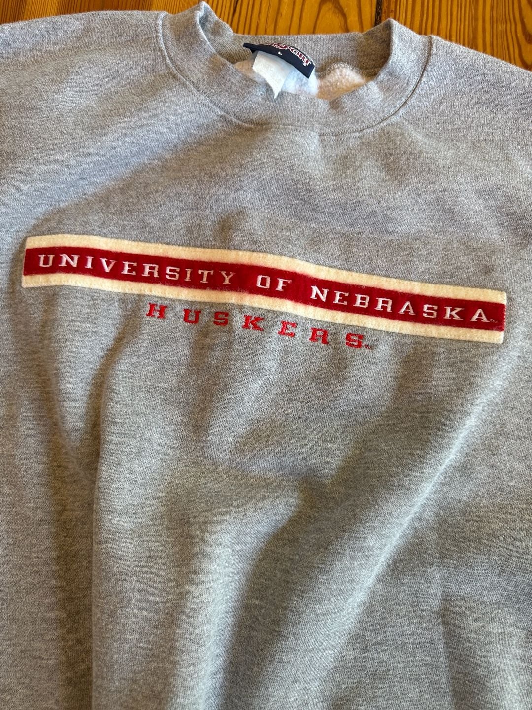 JanSport 1990s University of Nebraska Huskers Sweatshirt Size L Grey 2