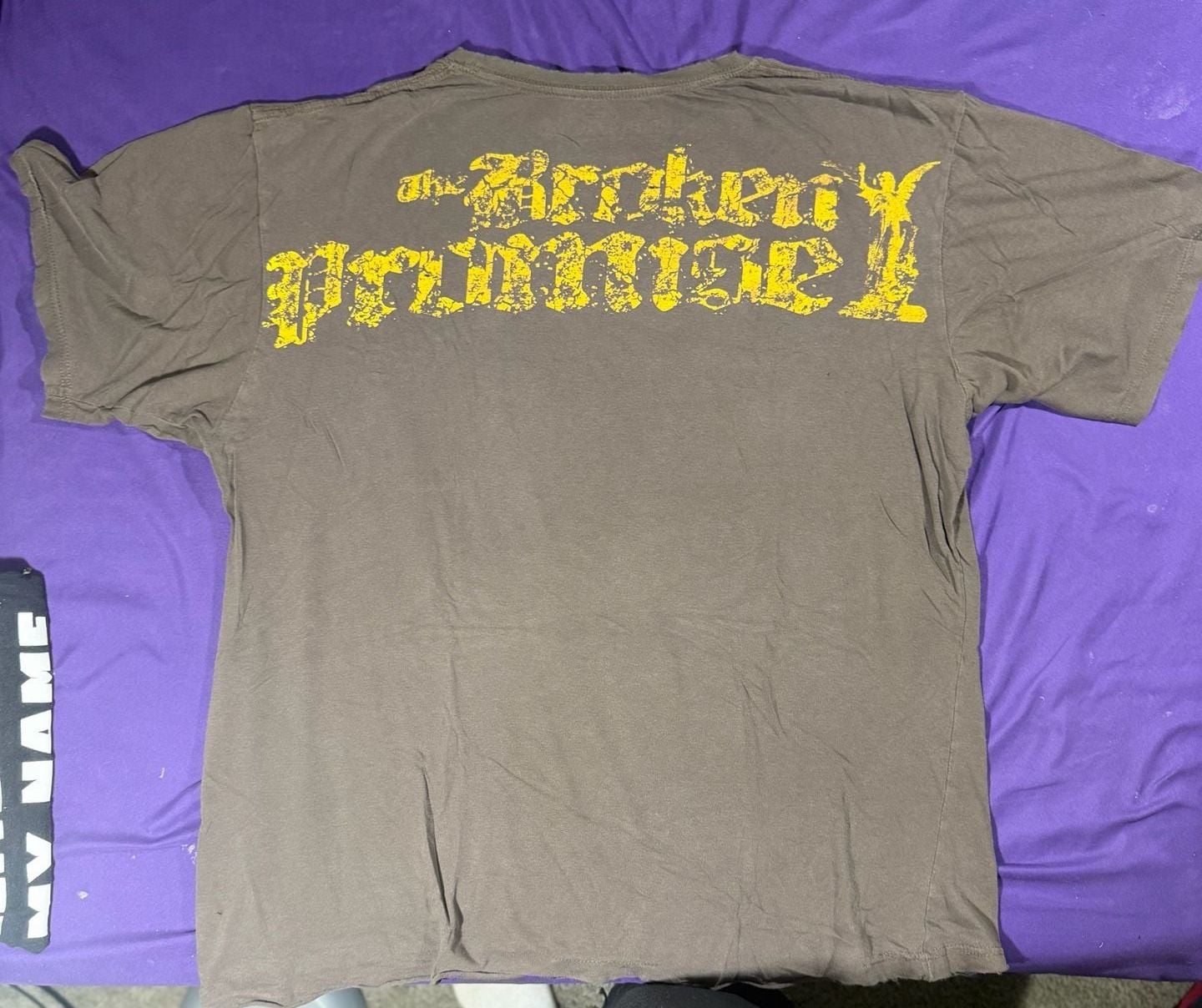Raw Blue The Broken Promise Graphic T-Shirt Size 2X Brown 4