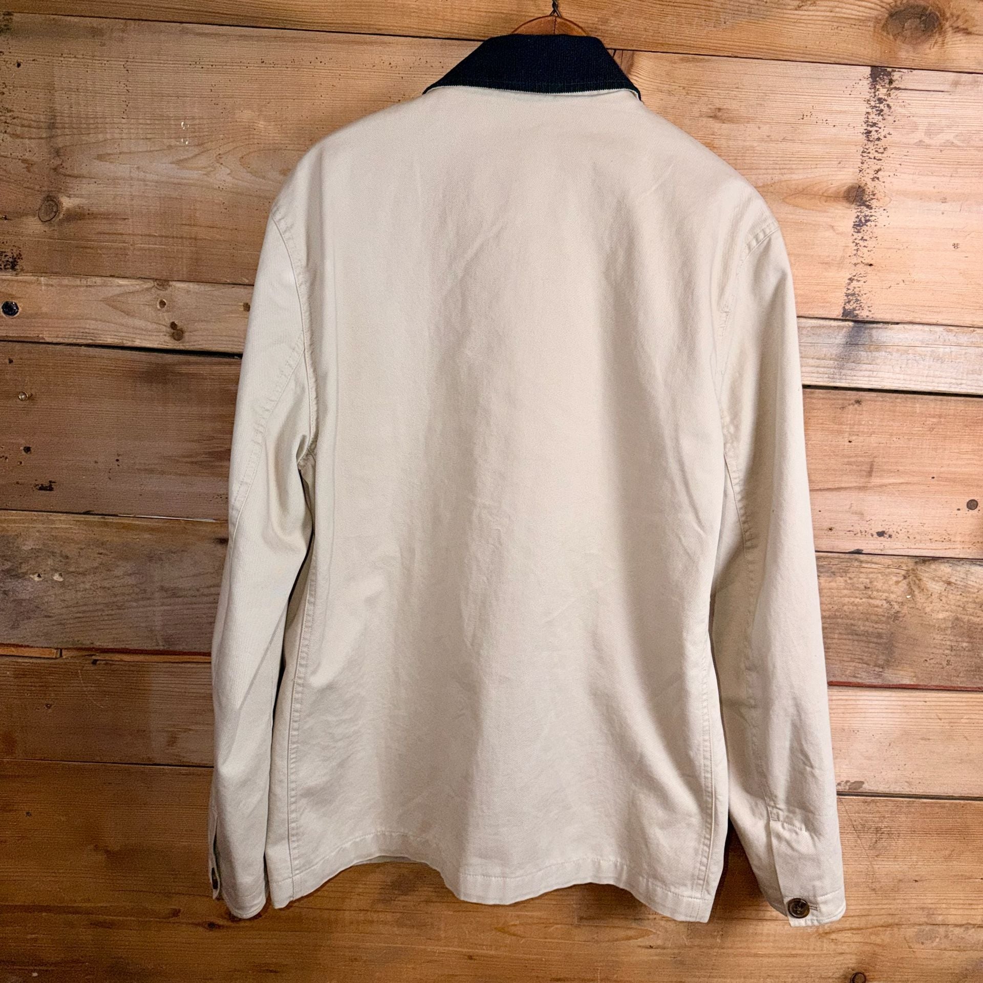 J.Crew Authentic Outerwear Barn Jacket Size M Navy Corduroy Collar 3