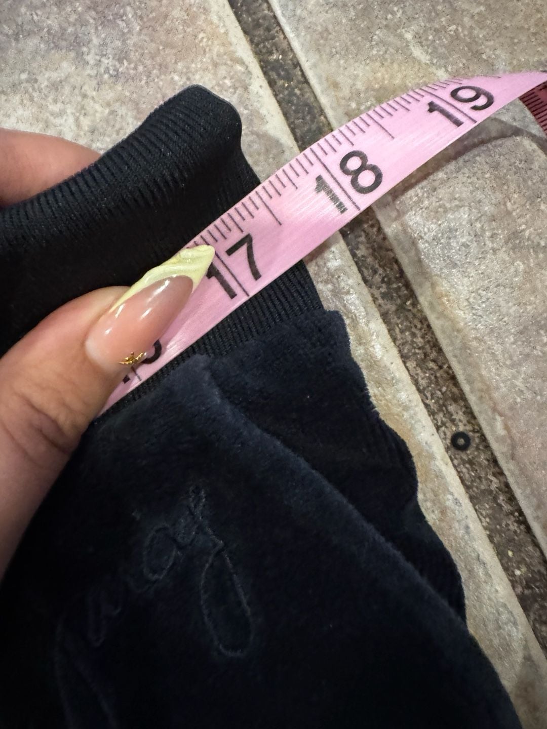 Juicy Couture Velour Jogger Sweatpants Size M Black 3
