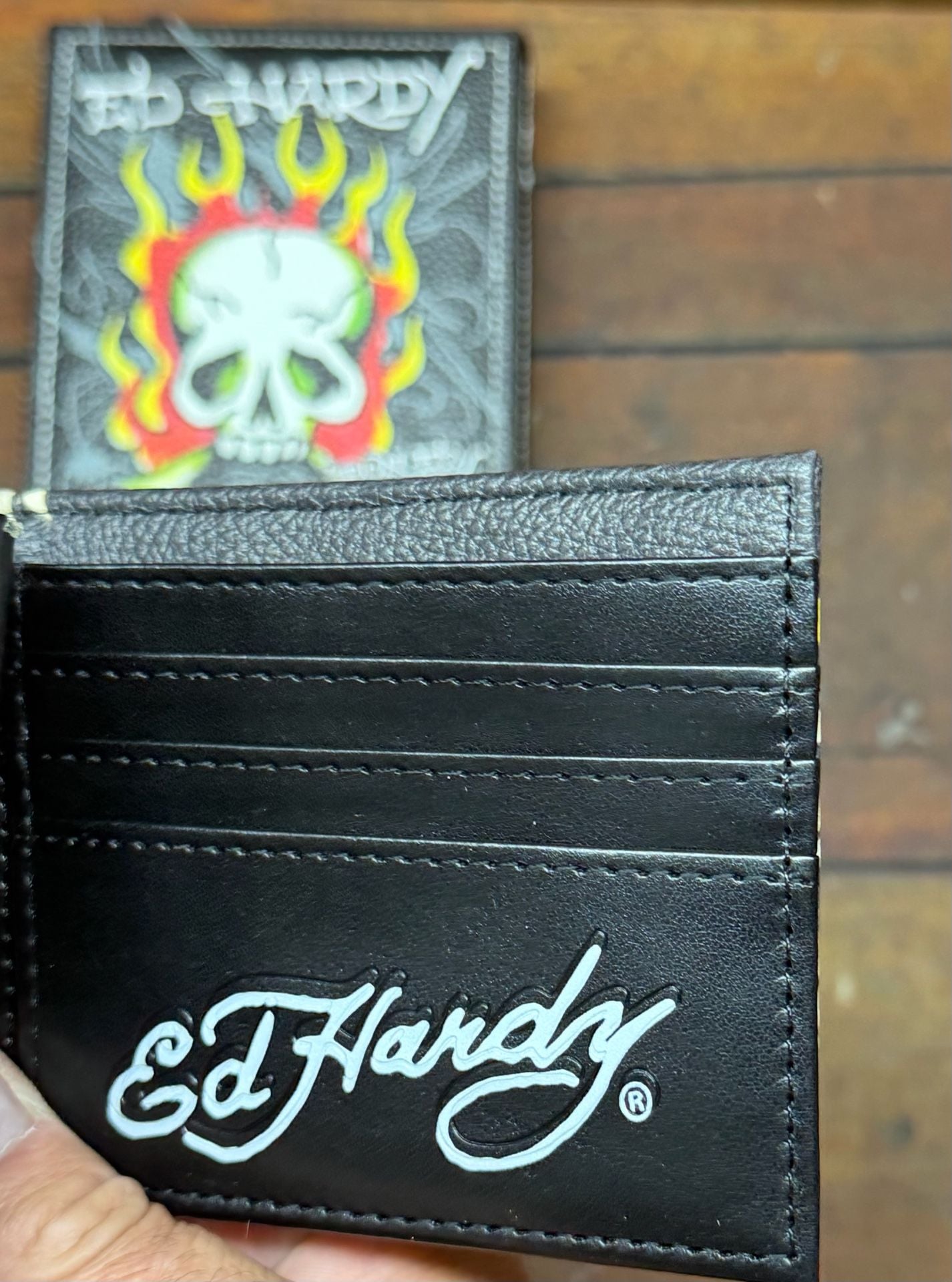 Ed Hardy Wallet And Box Set Skull Eagle Graphic 4