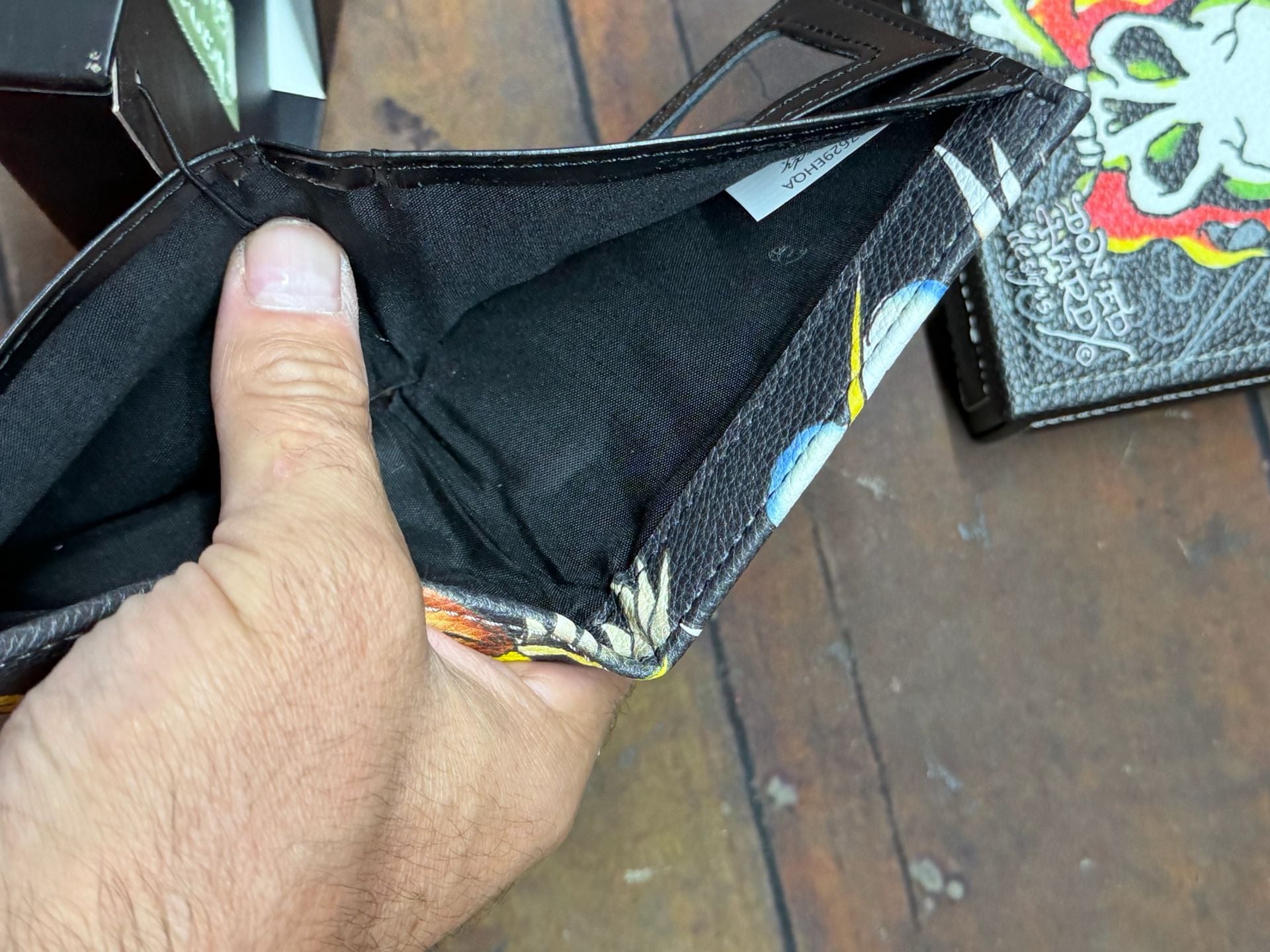 Ed Hardy Wallet And Box Set Skull Eagle Graphic 6