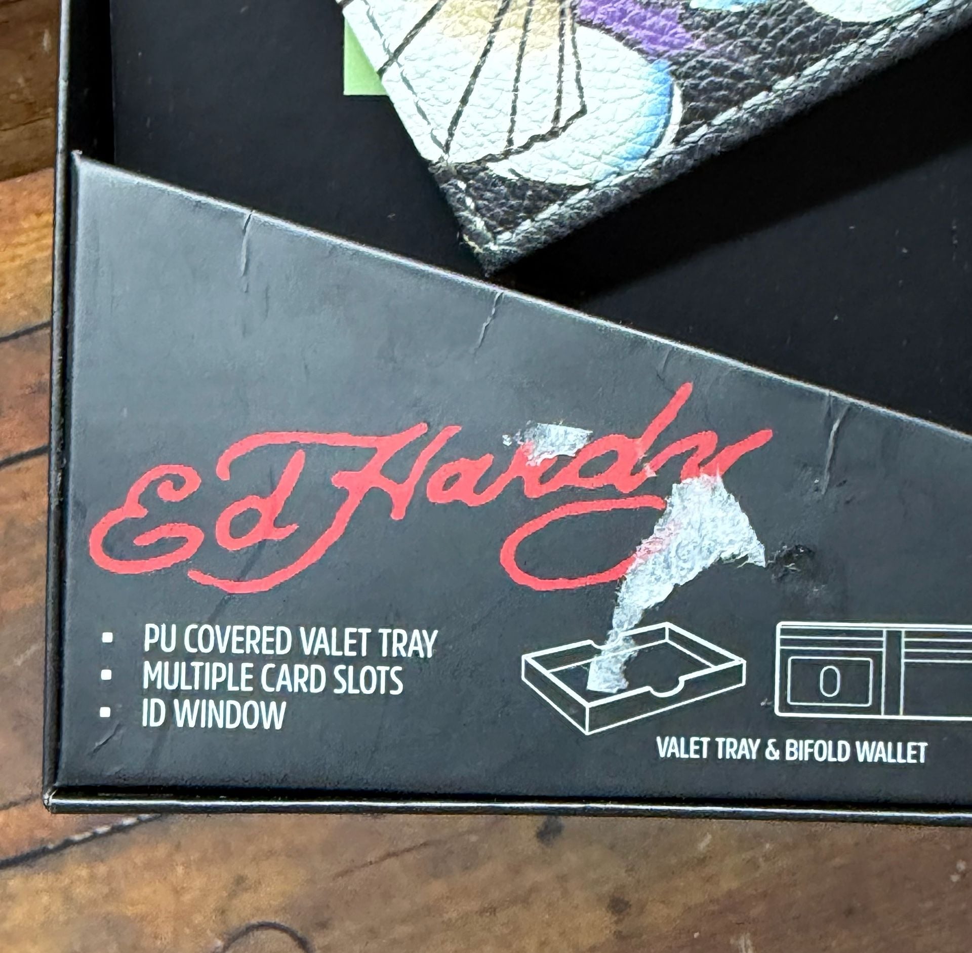 Ed Hardy Wallet And Box Set Skull Eagle Graphic 7