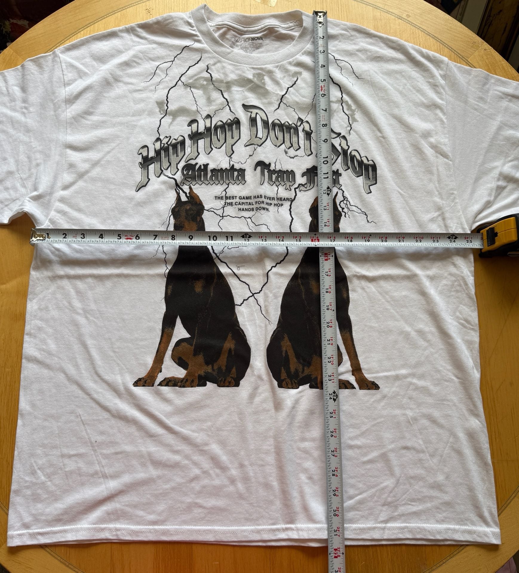 Fashion Nova Hip Hop Don't Stop Atlanta Trap Fest Graphic T-Shirt White 7