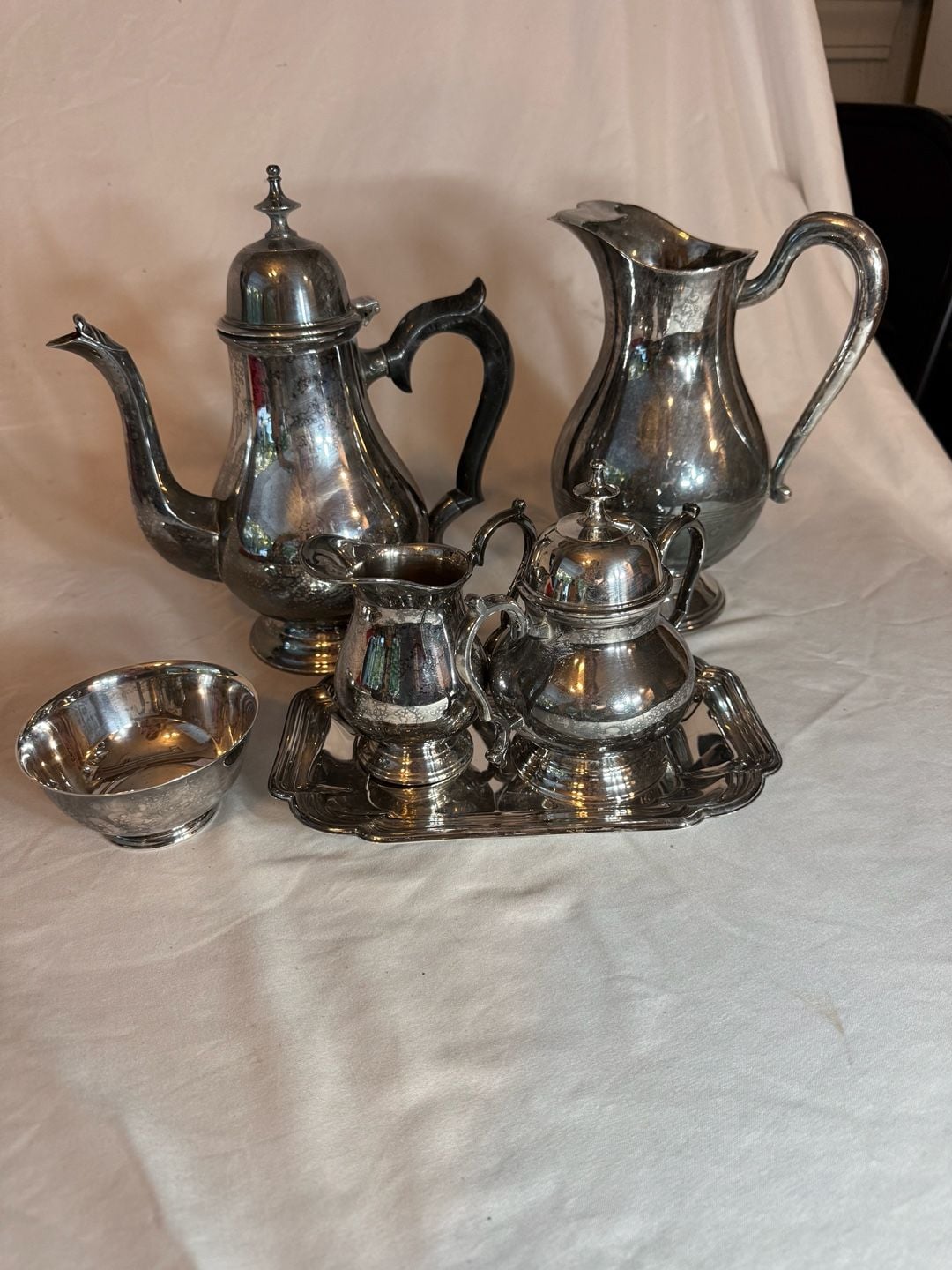 Vintage Silver Plated Tea And Coffee Service Set 4