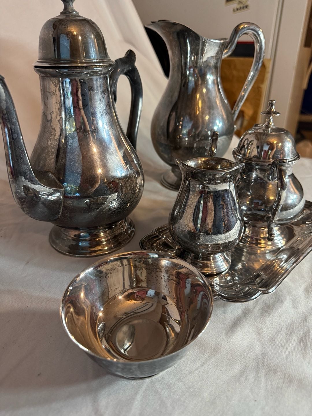 Vintage Silver Plated Tea And Coffee Service Set 5