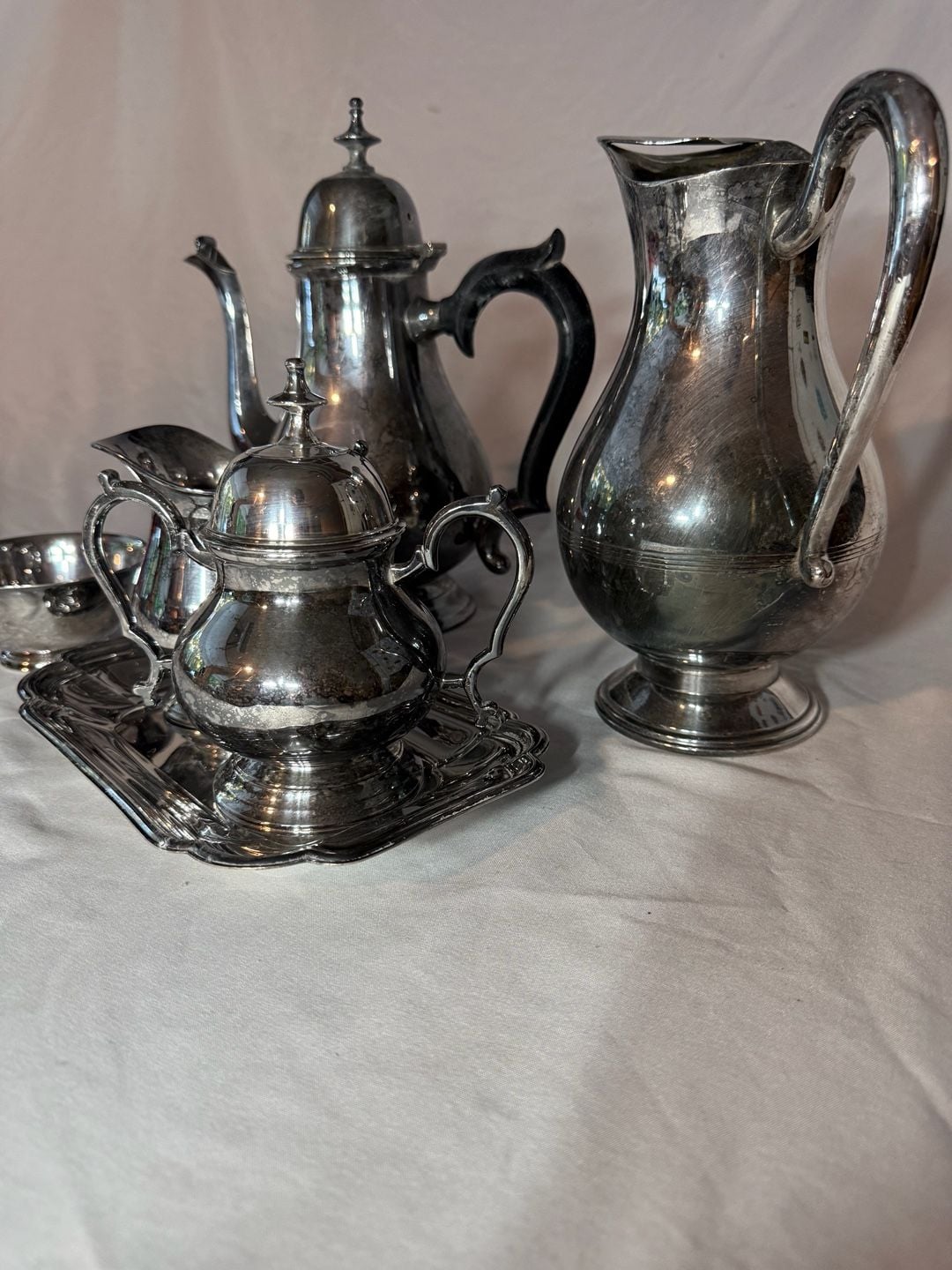 Vintage Silver Plated Tea And Coffee Service Set 6