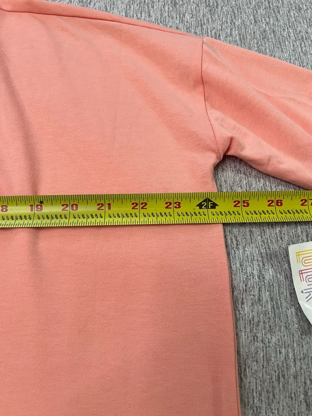 LuLaRoe Irma Tunic Top Women S NWT Peach Coral High Low Solid Shirt 4