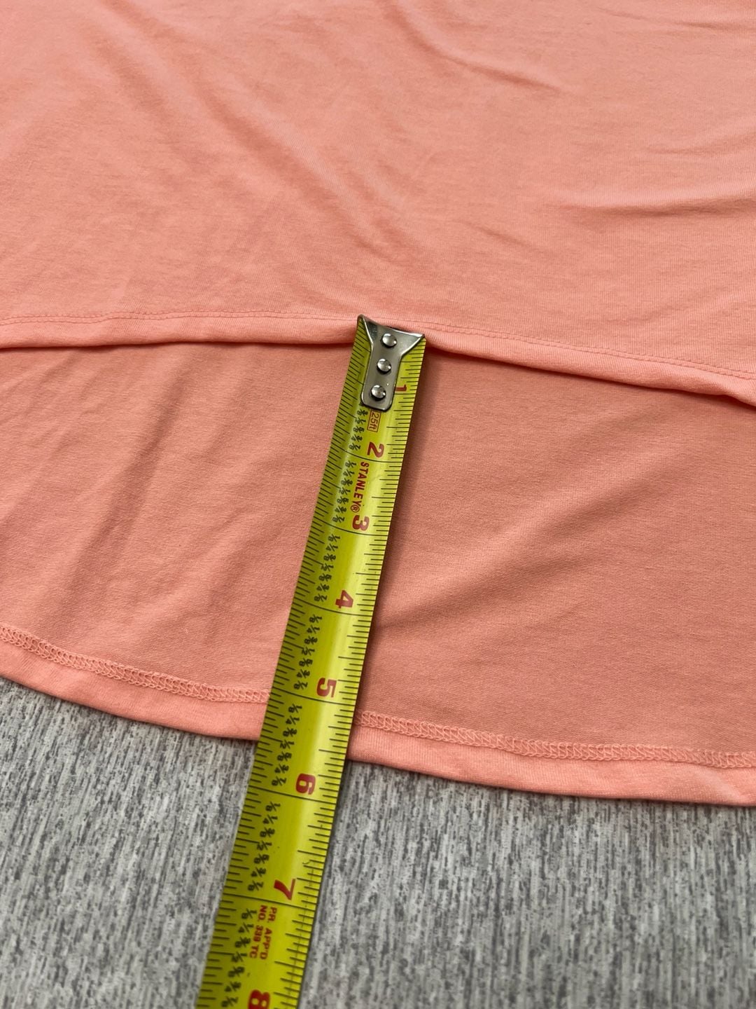 LuLaRoe Irma Tunic Top Women S NWT Peach Coral High Low Solid Shirt 9
