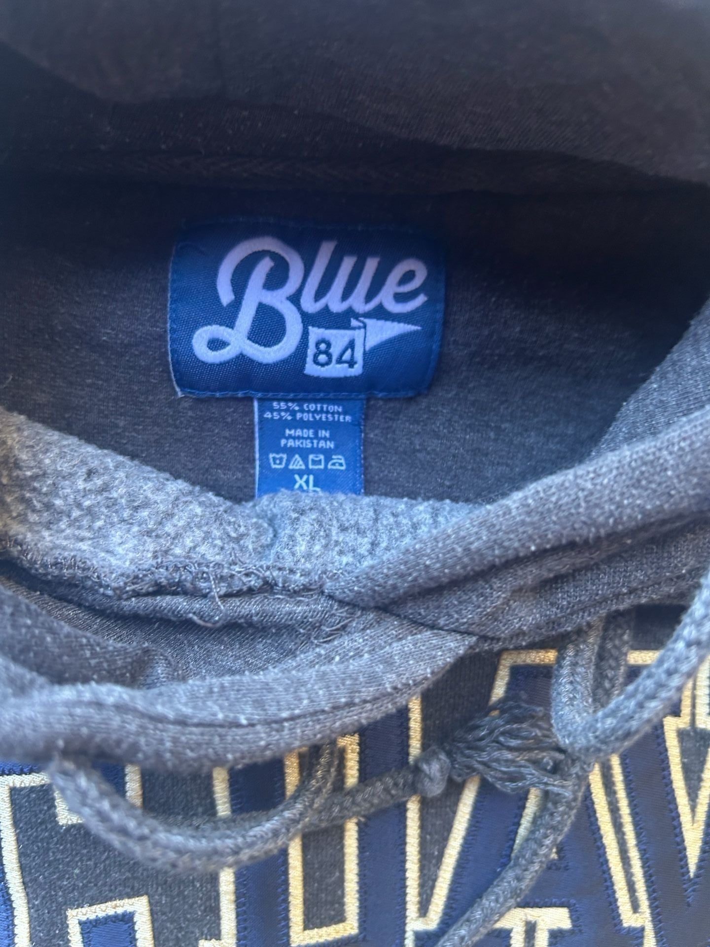 Blue 84 UC Davis Aggies Hoodie Size XL Black Cotton Blend 3