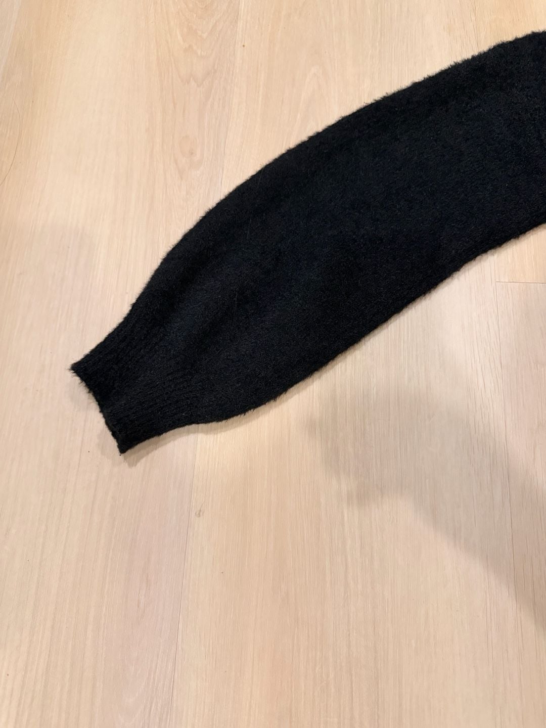 Art Class Black Fuzzy Cardigan Sweater Size XL 3