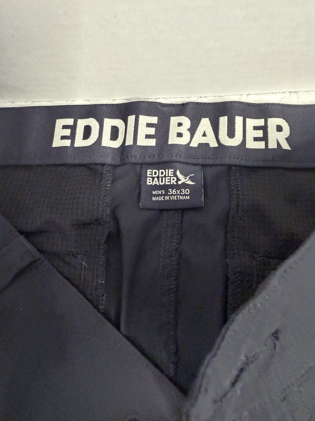 Eddie Bauer Pants 36x30 Black Hiking Tech Outdoor 7