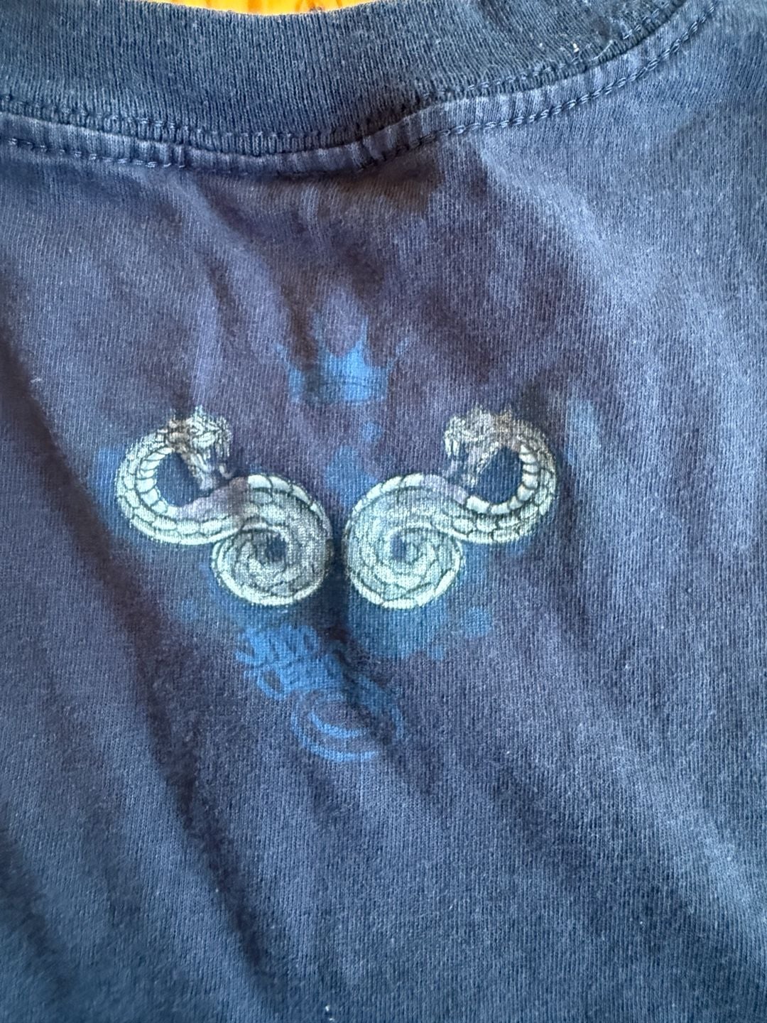 Sirco Graphic Sleeveless T-Shirt Size XL Blue 8-Ball Snakes Wings Vintage 6