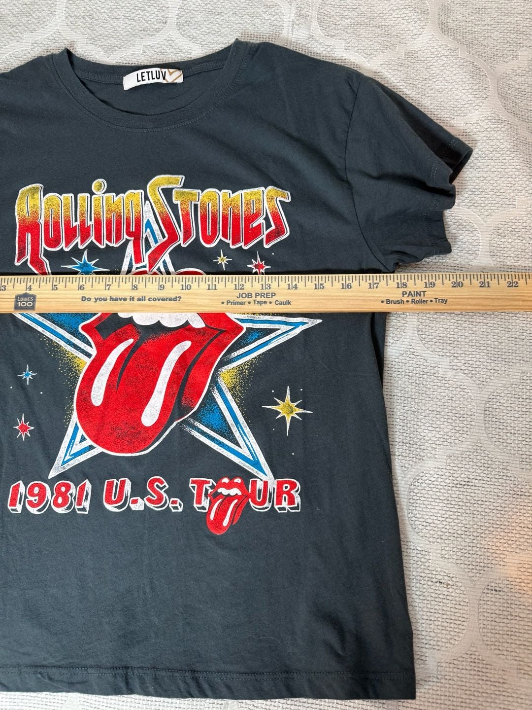 Letluv Rolling Stones 1981 U.S. Tour T-Shirt Size S 8