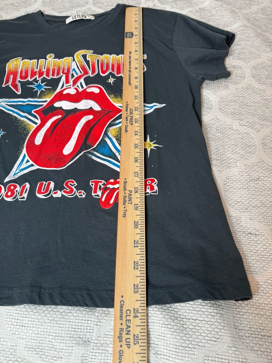 Letluv Rolling Stones 1981 U.S. Tour T-Shirt Size S 9