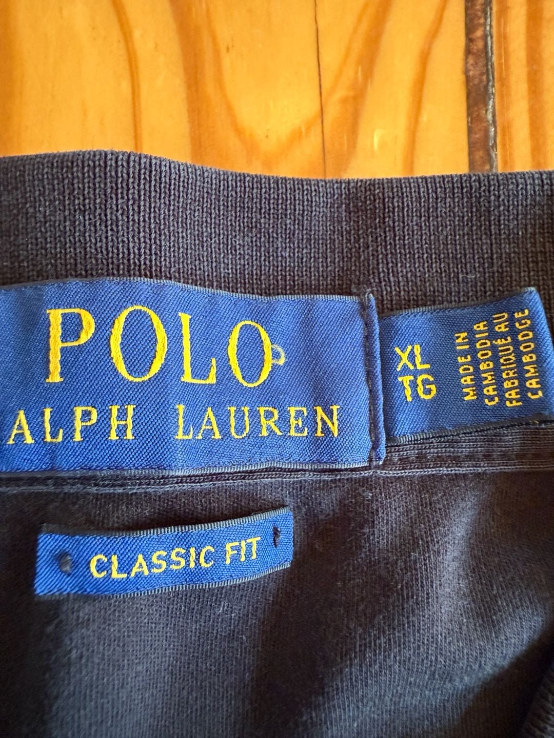 Polo Ralph Lauren Long Sleeve Polo Shirt XL Navy Classic Fit 4