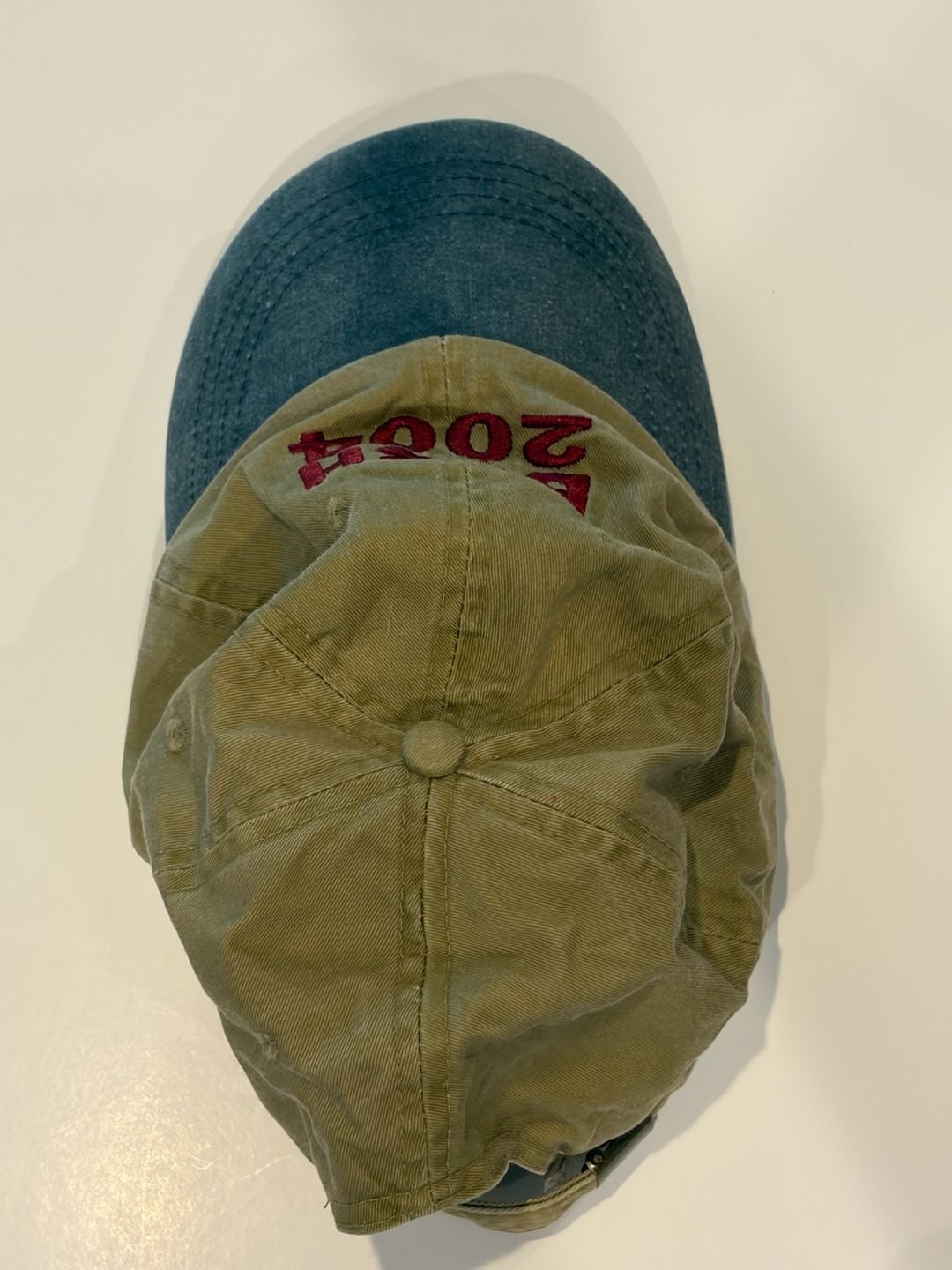 Anvil Bush 2004 Campaign Hat Cap Tan Blue Cotton 6
