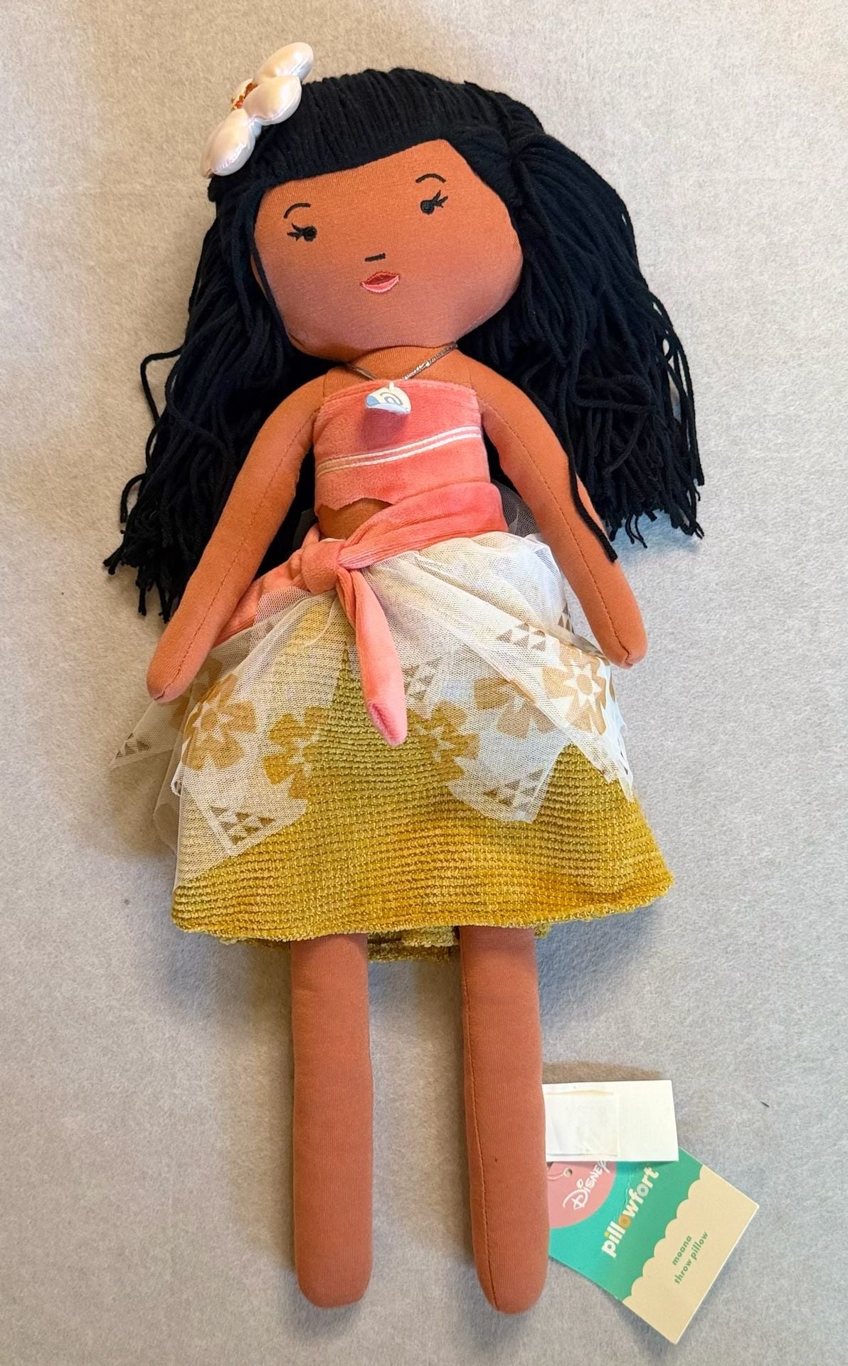 Disney Pillowfort Moana 20” Plush Doll Throw Pillow NWT Target Princess 1