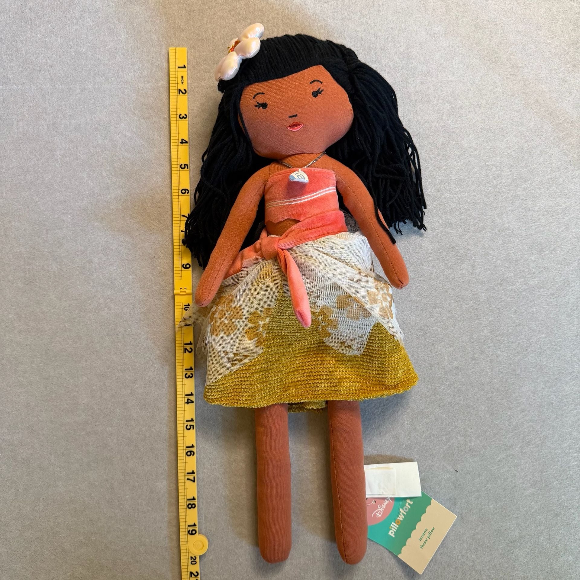 Disney Pillowfort Moana 20” Plush Doll Throw Pillow NWT Target Princess 4