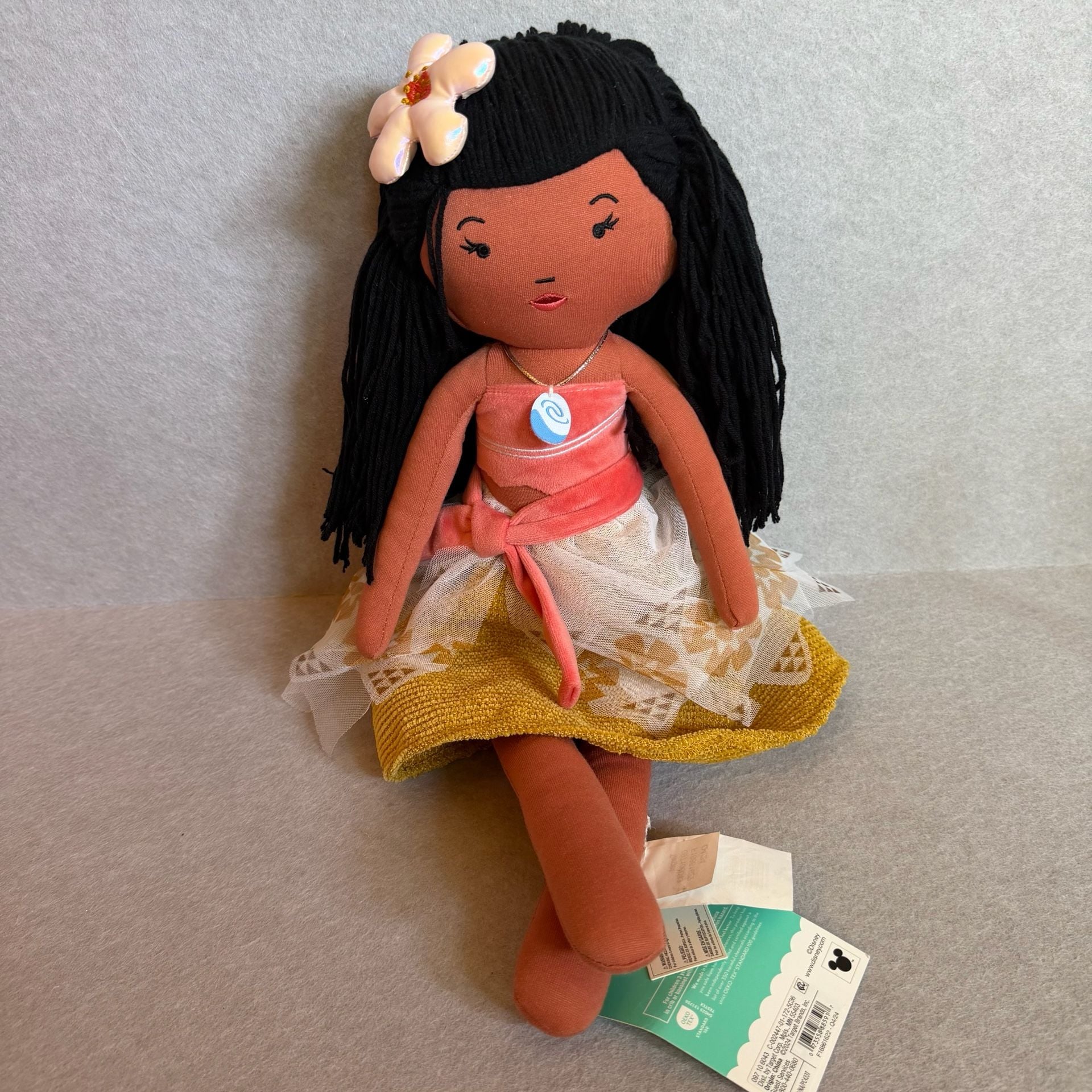Disney Pillowfort Moana 20” Plush Doll Throw Pillow NWT Target Princess 5