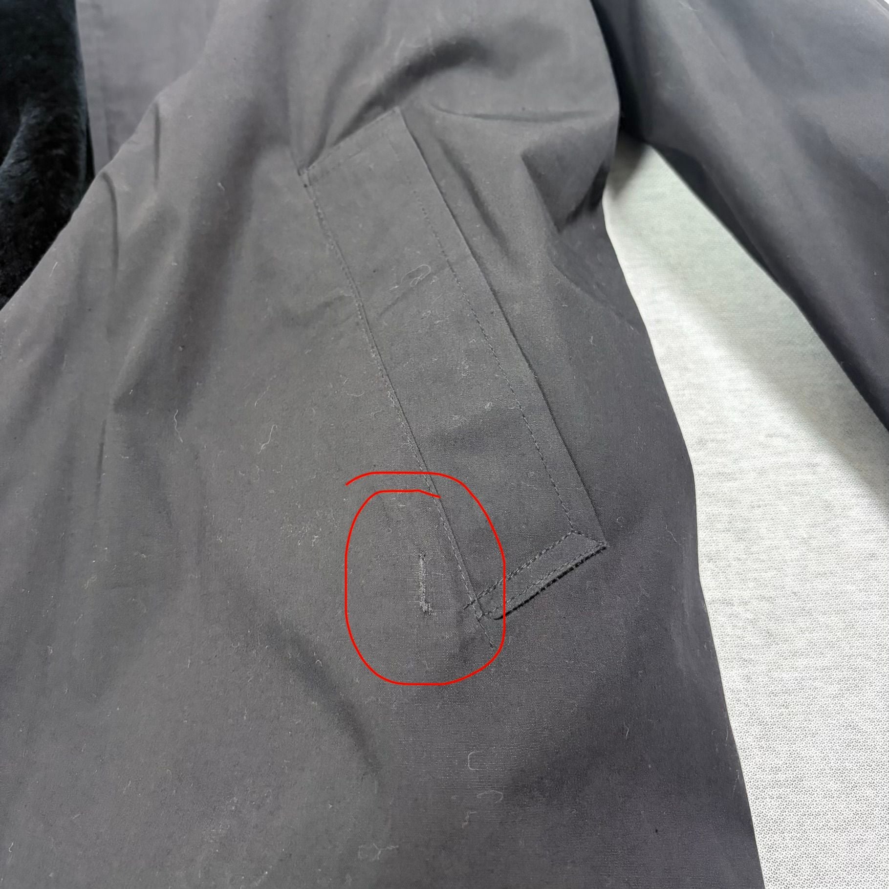 US Military Raincoat Man's Black Size 40R Removable Liner Overcoat 8