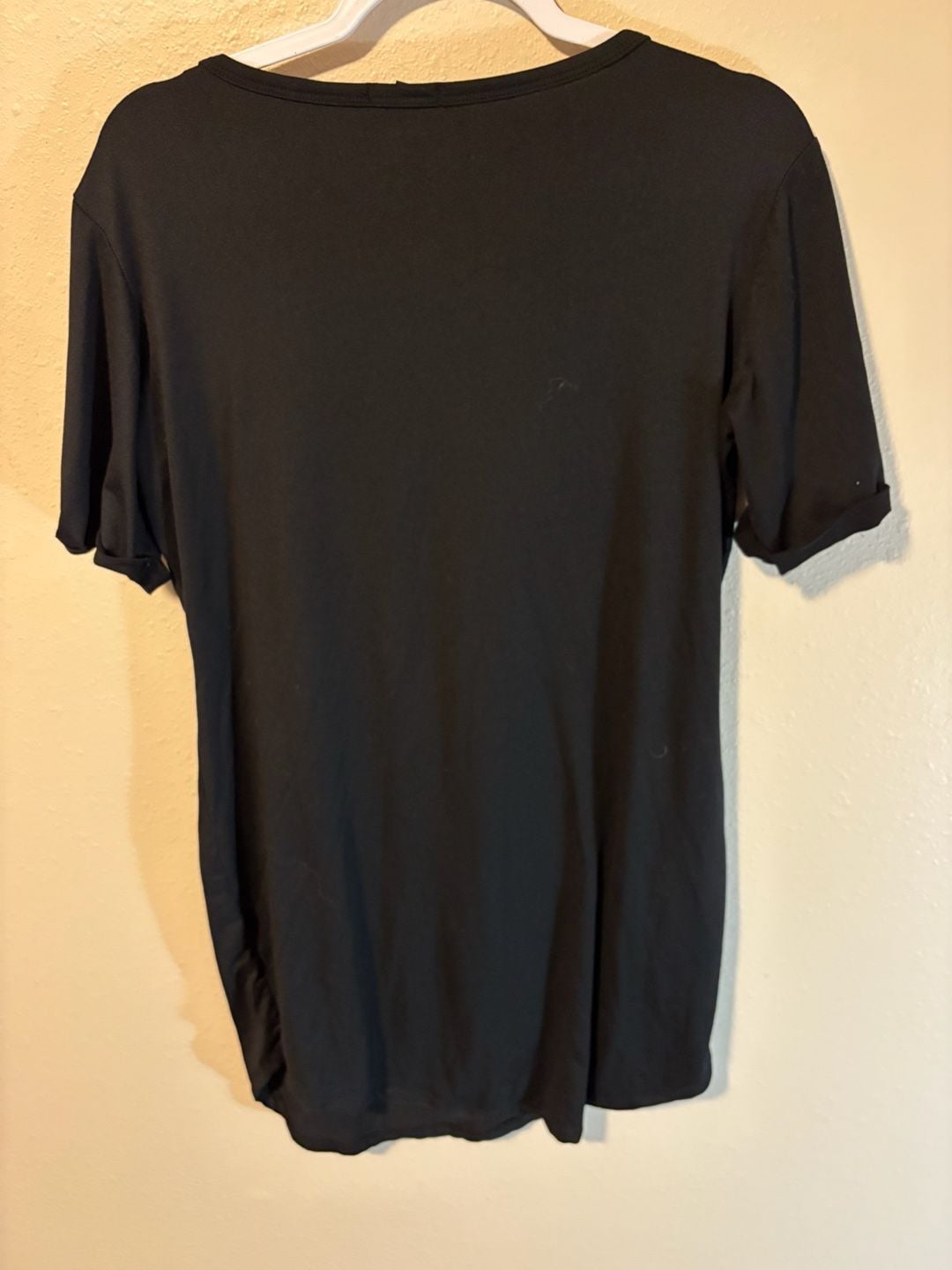 J for Justify Top Size XL Black Grommet Lace Up Shoulders Short Sleeve 3
