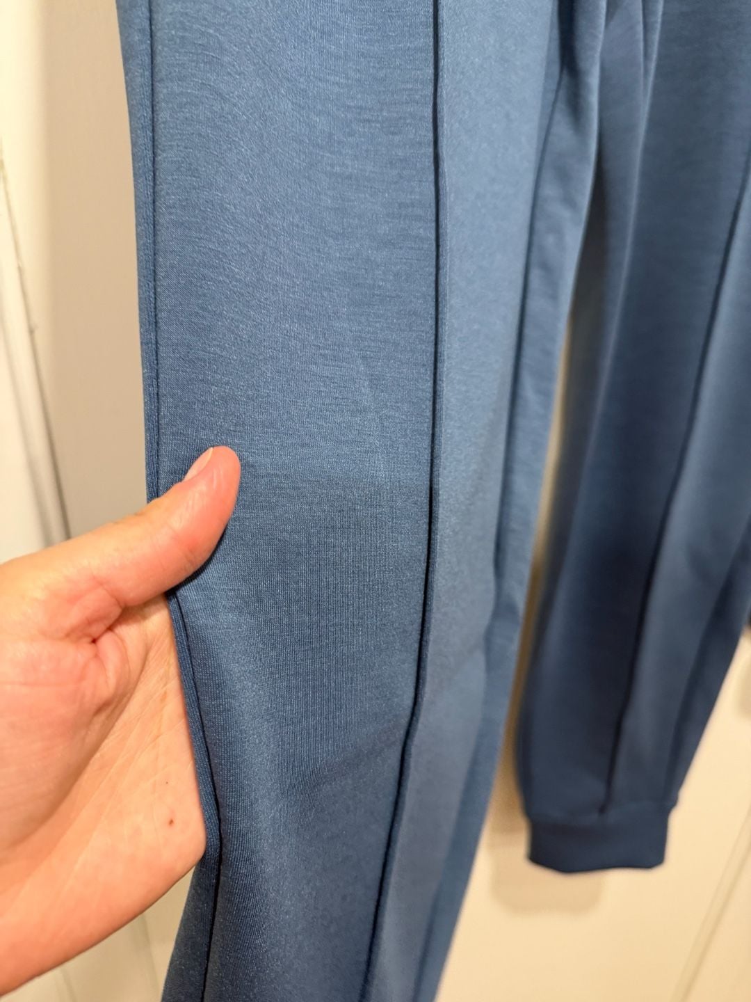 Zenana Joggers Size M Blue Drawstring Casual Sweatpants 3
