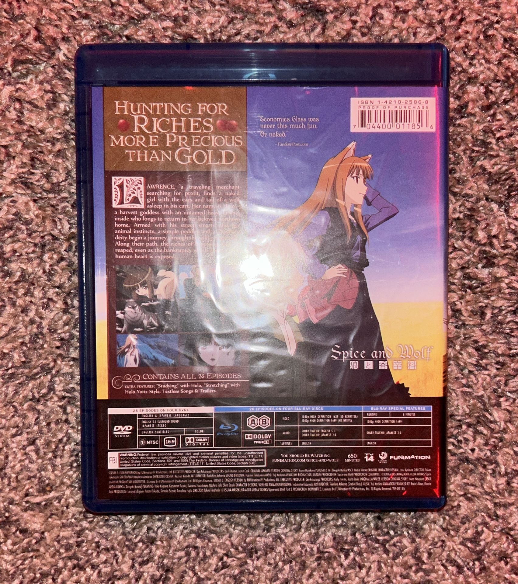 Spice and Wolf The Complete Series Blu-ray + DVD Combo Pack Anime 4