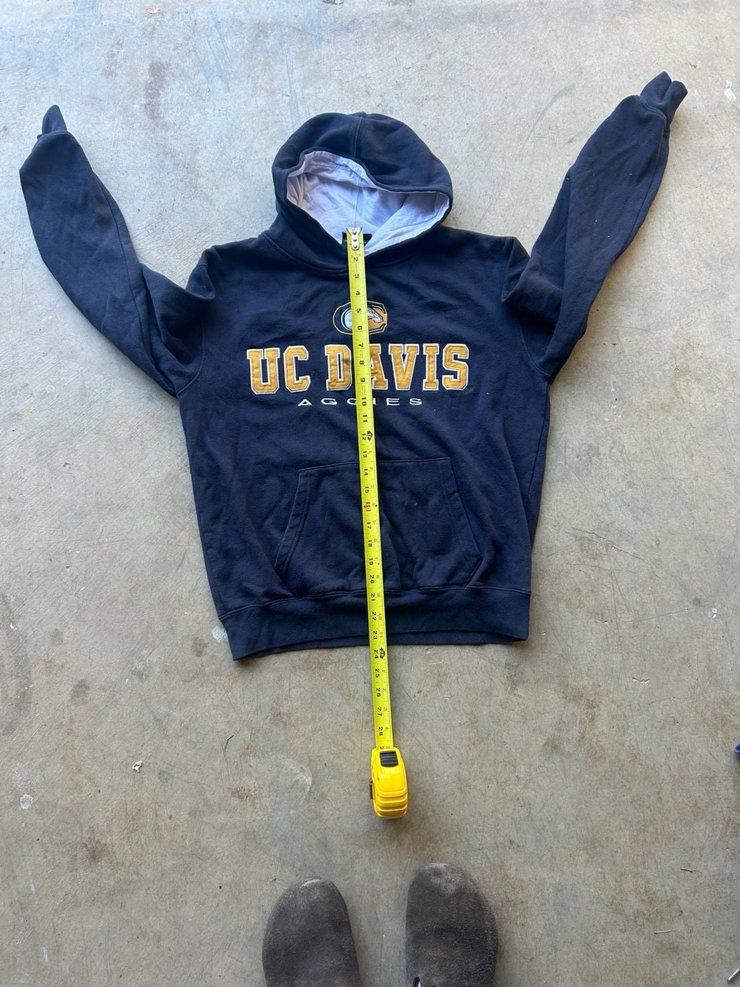Colosseum Athletics UC Davis Aggies Hoodie Size S Navy Blue Sweatshirt 5