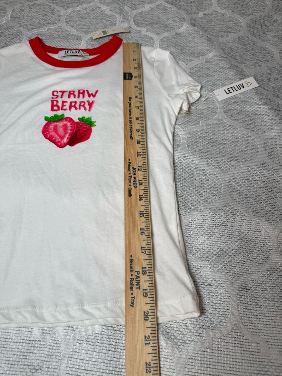 Letluv For Anthropologie Strawberry T-Shirt Size XXS 9